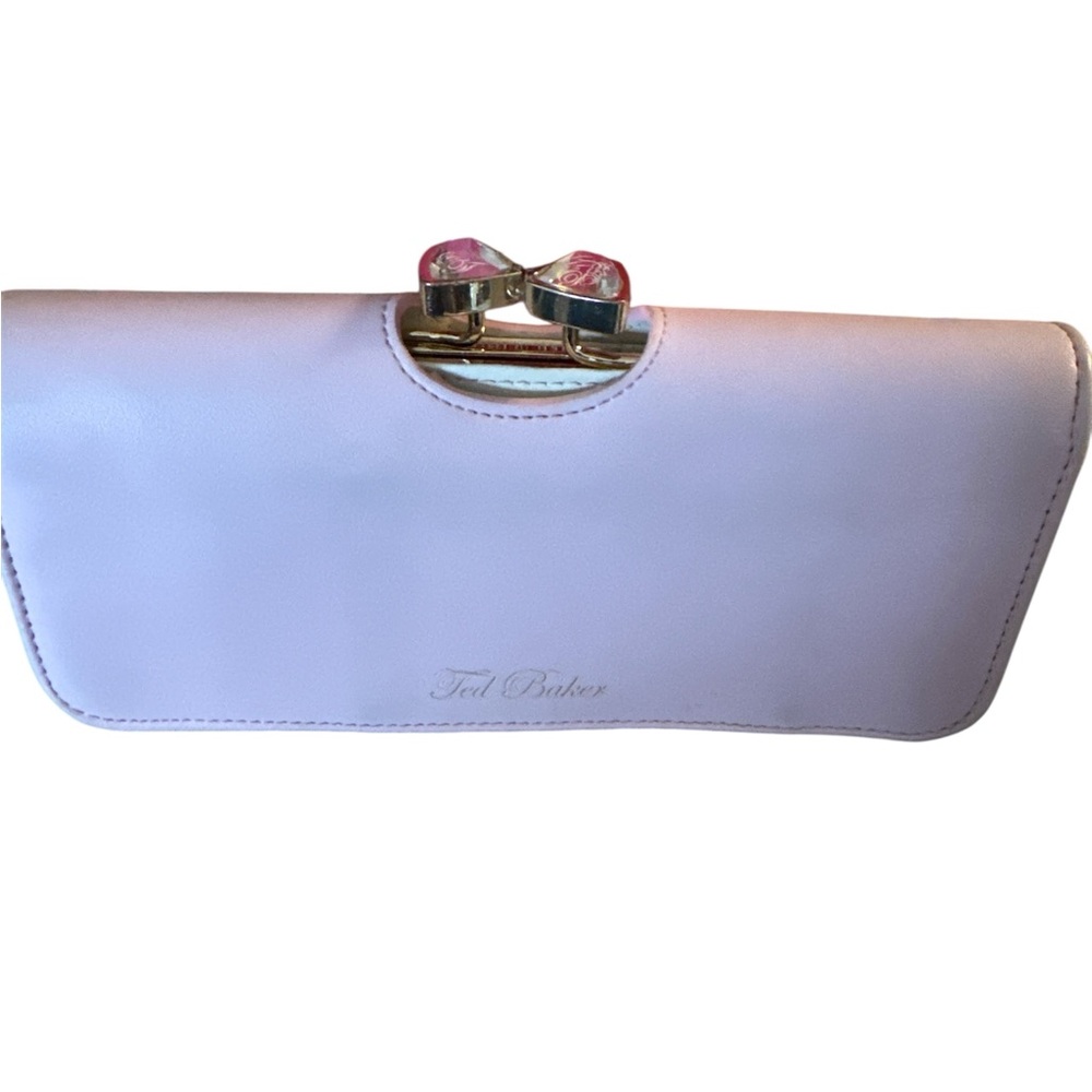 Ted Baker Light Pink Clutch with Silver Accents